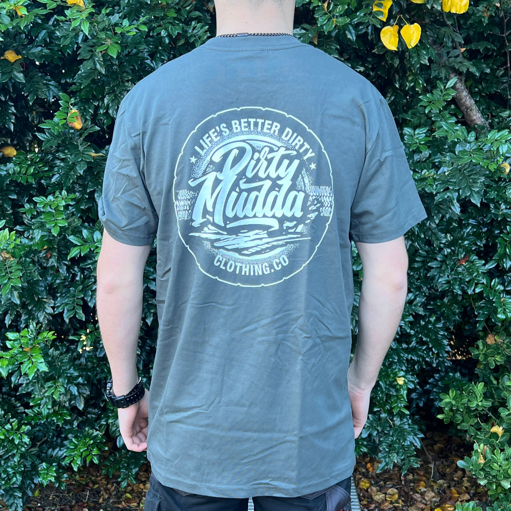 Dirty Mudda Green White Logo (Men's)
