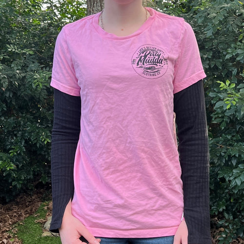 Dirty Mudda Bubble Gum Black Logo Tee (Women's)